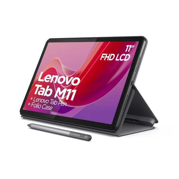 Lenovo Tab M11 With S-Pen(Gray) + Folio Case(Gray)