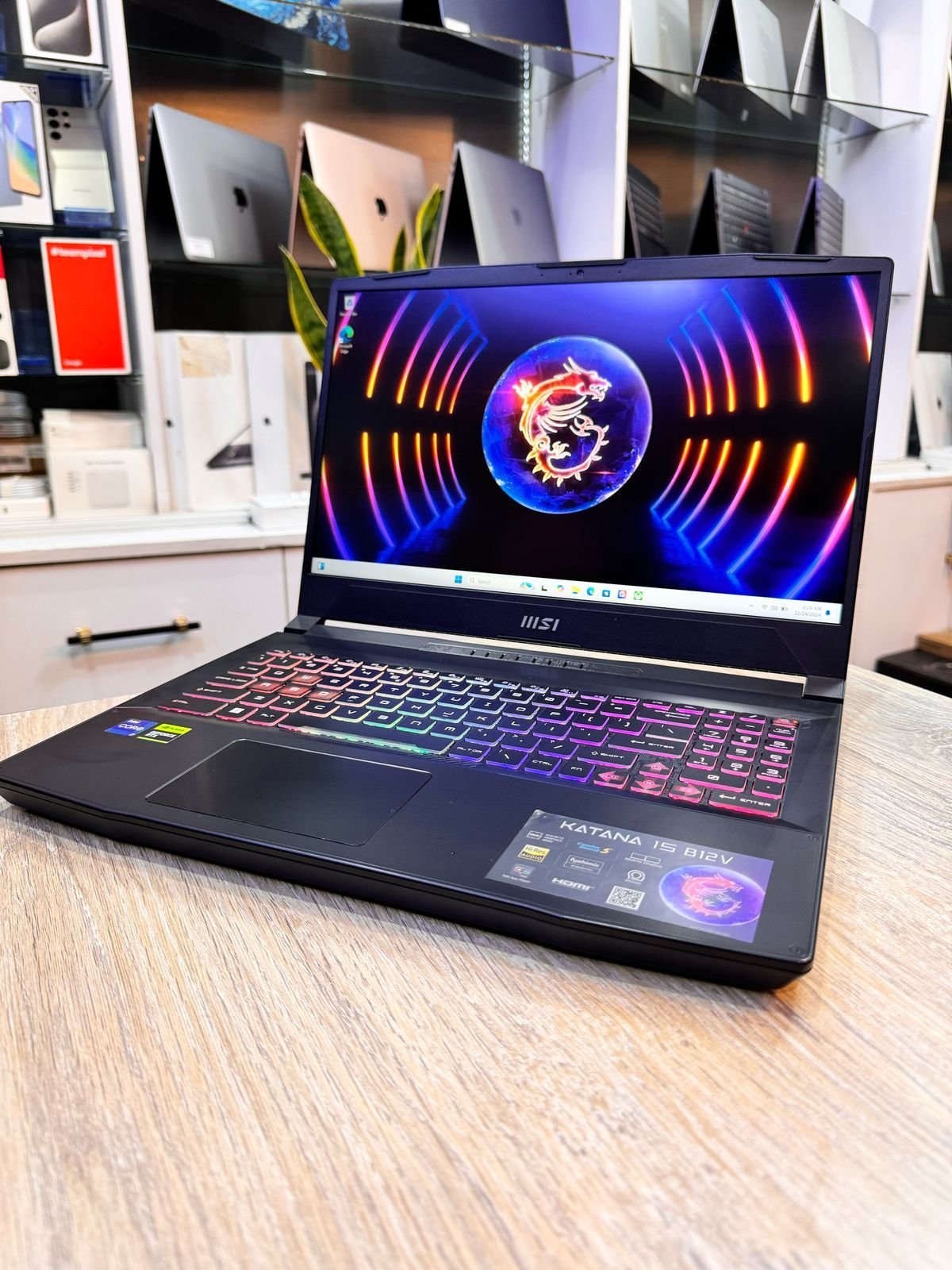 MSI Katana 15 B12V Intel Core i7 12th Generation 32gb Ram 1Tb SSD RGB Backlit Keyboard Board RTX 4060 8gb Dedicated Graphics Card 2.3 GHz Refresh Rate